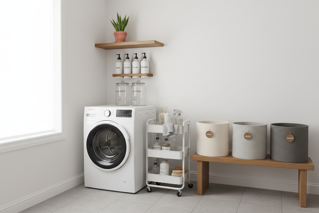 Laundry Without the Chaos: Building an Efficient System with Detergent Stations, Hampers, and Caddies