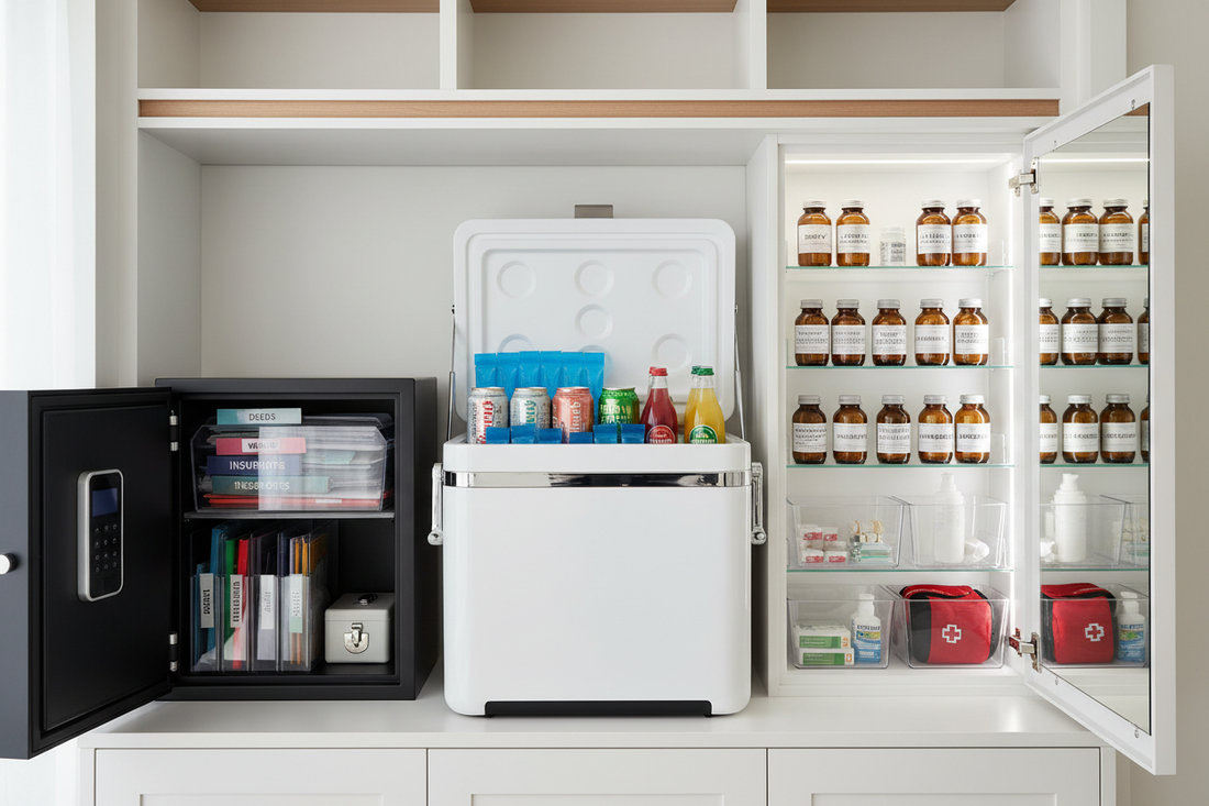 Protect and Preserve: Organizing with Coolers, Safes, and Medicine Cabinet Upgrades