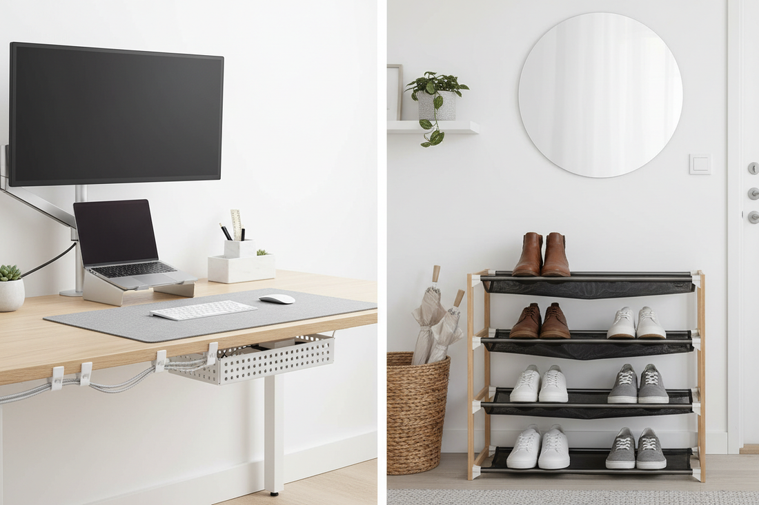The Ultimate Home Office & Entryway Organization: Cable Management, Desktop Organizers, and Shoe Storage