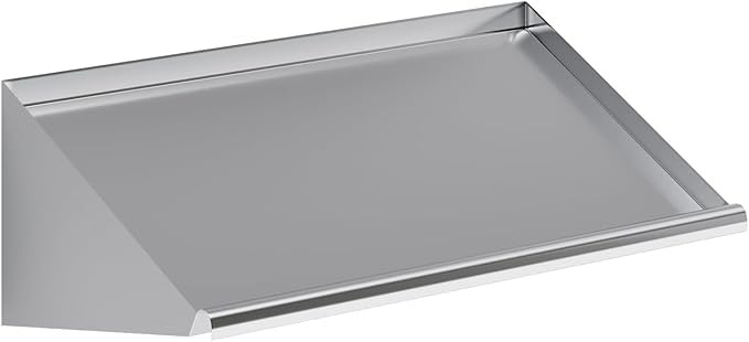 304 Stainless Steel Slanted Wall Rack Shelf with Drain Outlet – 42" x 22.5" | Commercial Wall-Mounted Drip Shelf for Bar, Kitchen, or Dish Station (42 in. x 22 1/2 in)