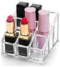 Sooyee Acrylic Lipstick Case - Lipstick Holder & Cosmetic Organizer With 9 Spaces - Clear