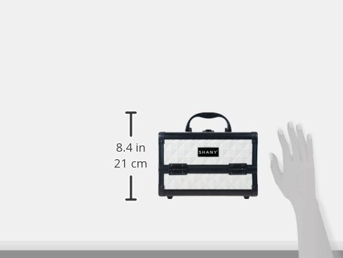 SHANY Chic Makeup Train Case Cosmetic Box Portable Makeup Case Cosmetics Beauty Organizer Jewelry storage with Locks, Multi trays Makeup Storage Box with Makeup Mirror - Peaceful