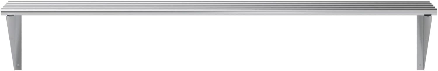 AmGood 14 in. x 60 in. NSF Stainless Steel Tubular Wall Shelf | Heavy-Duty Metal Shelving for Appliances & Equipment | Ideal for Kitchen, Restaurant, Garage, Laundry, Utility Room