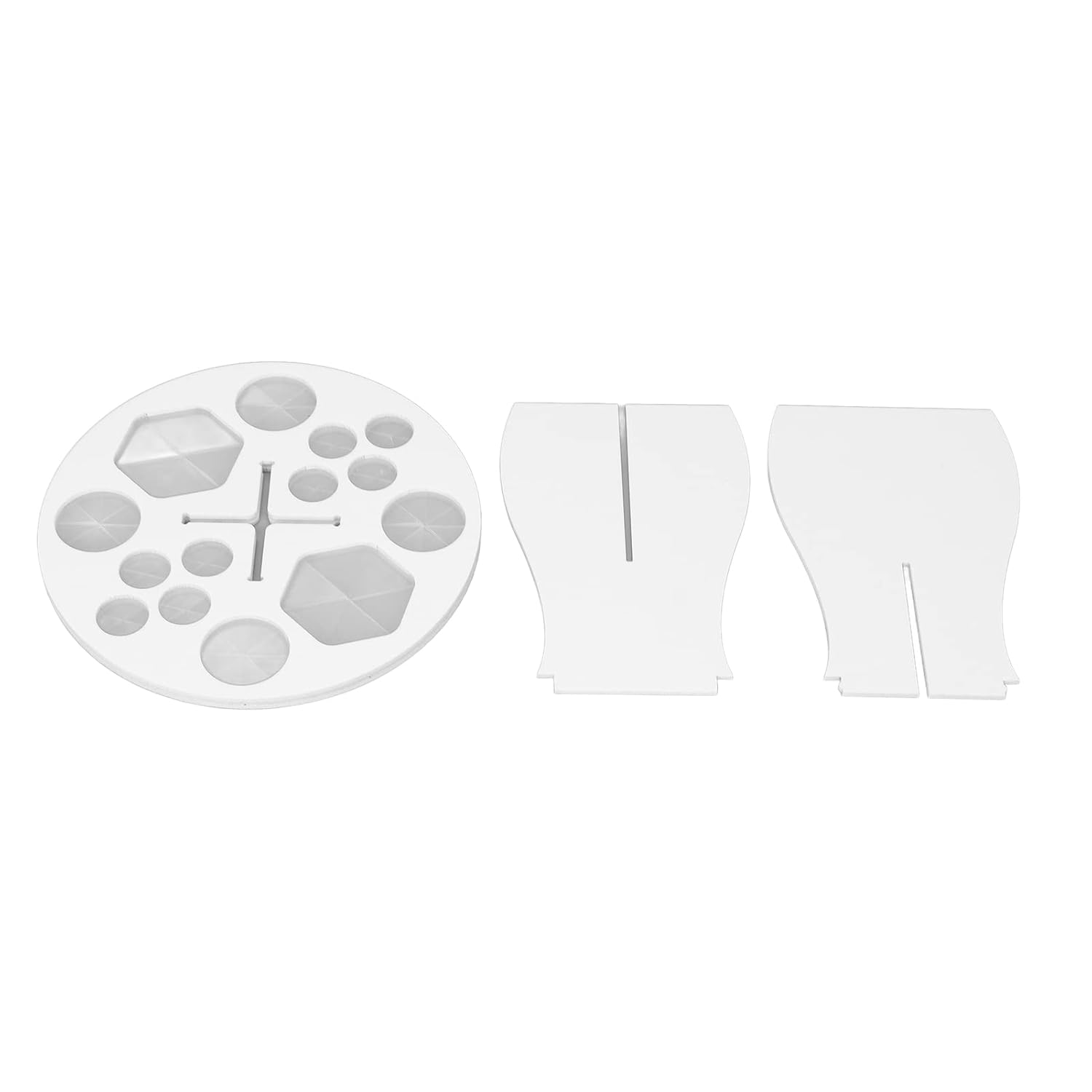 ZJchao Makeup Brush Drying Rack, 14 Holes Paint Brush Drying Holder Make Up Organizer Tree Tray Stand Makeup Brush Holder Brush Dryer Stand with Bottom Bracket for Storing Drying Brushes