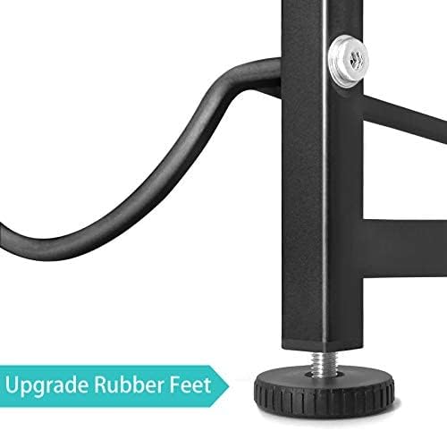 5 Gallon Water Bottle Holder for 10 Bottles, 5 Tiers Heavy-Duty Water Cooler Jug Rack with Reinforcement Frame for Kitchen Office, Black