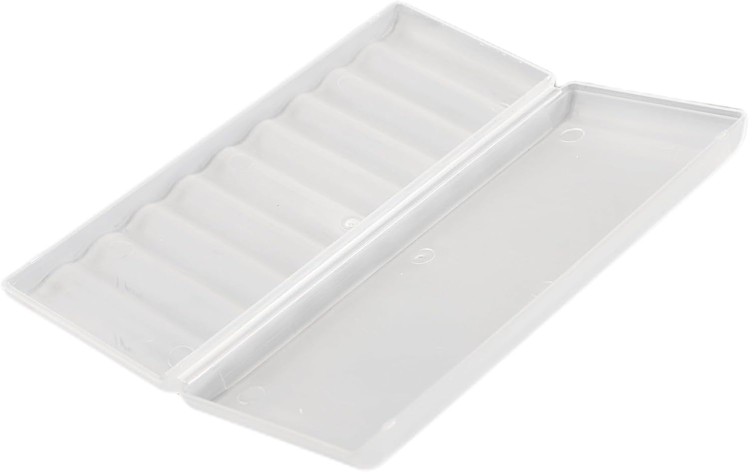 AAA Battery Storage Case Holder Box Battery Plastic Case 10 Slots AA AAA Storage Organizer PP Material Secure Closure Portable Compact Battery Holder Box(AA-10 Slots)