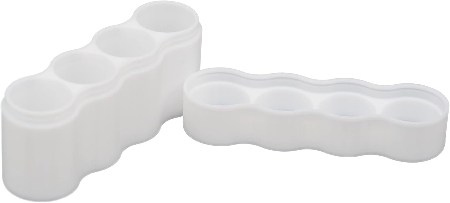 Slimline 18350 Battery Case, Soft Durable Material - Pack of 2 (Holds 4 Batteries)