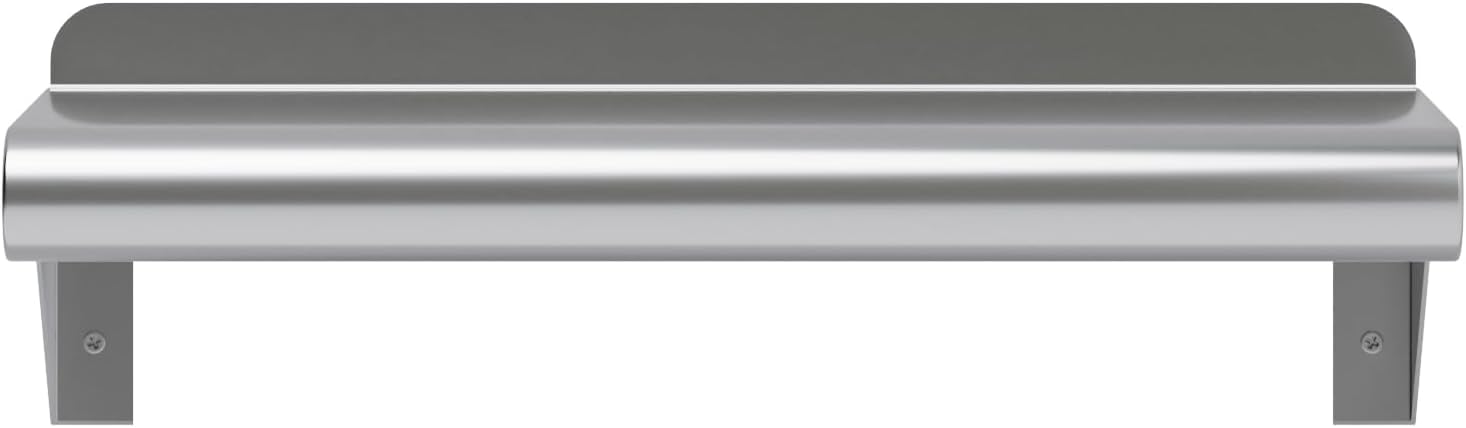 AmGood 6" X 16" Stainless Steel Wall Shelf | Metal Shelving | Garage, Laundry, Storage, Utility Room | Restaurant, Commercial Kitchen | NSF