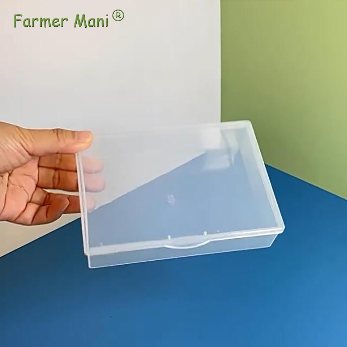 2 Pack Rectangle Plastic Clear Storage Containers Box (5.87 x 4.13 x 1.42 in), Clear Plastic Beads Storage Containers Box with Lid for Beads, Coins, Safety Pins and Other Craft Jewelry Watch Findings