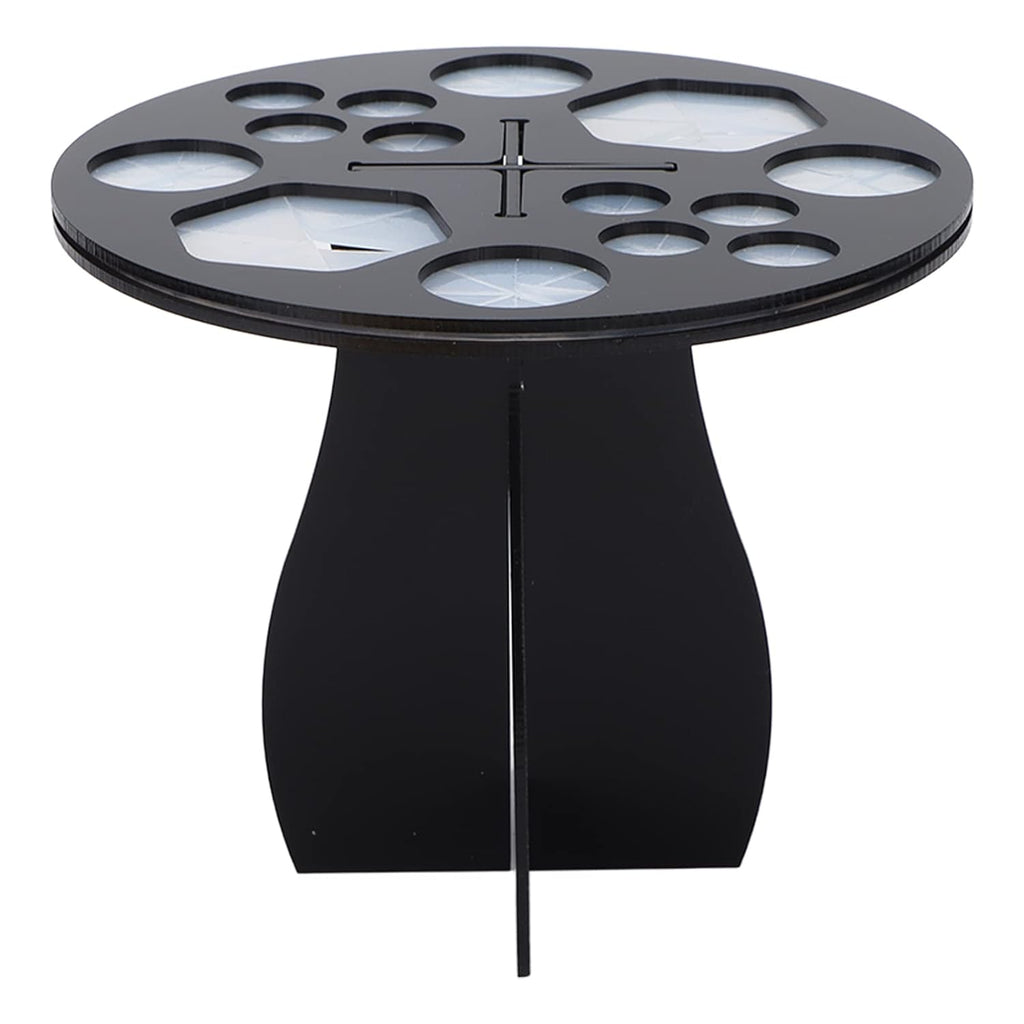 ZJchao Brush Drying Rack, 14 Holes Makeup Brush Holder Makeup Brush Drying Rack Stand Paint Brush Drying Holder Display Stand Make Up Organizer Tree Tray for Makeup Artist Paintbrushes (White)