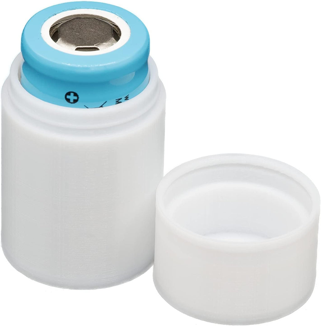 Slimline 18350 Battery Case, Soft Durable Material - Pack of 2 (Holds 1 Battery)