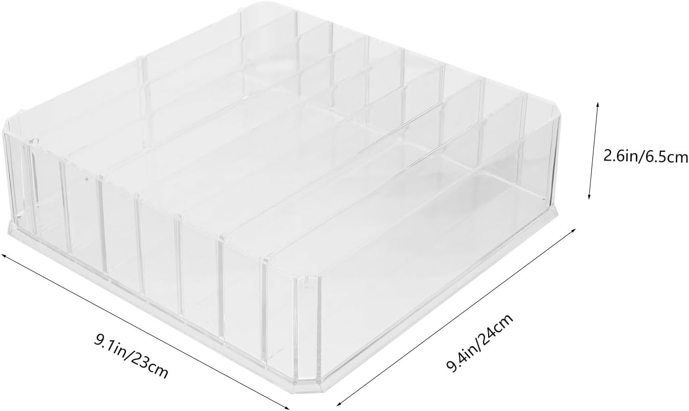Makeup Palettes Holder Transparent Desktop Organizer with Design for Eyeshadow Blusher Lipstick Storage Practical Makeup Stand for Vanity Countertop and Cosmetic Case