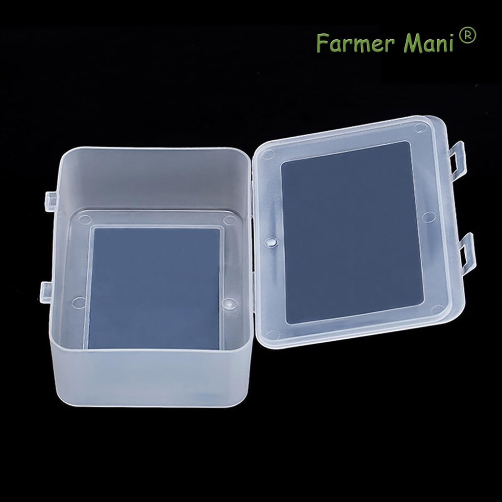 Clear Plastic Storage Containers Box with Lid (5.04x3.5x1.69 inch, 2 Pack), Rectangle Plastic Clear Storage Containers Box for Beads, Coins, Safety Pins and Other Craft Jewelry Watch Findings