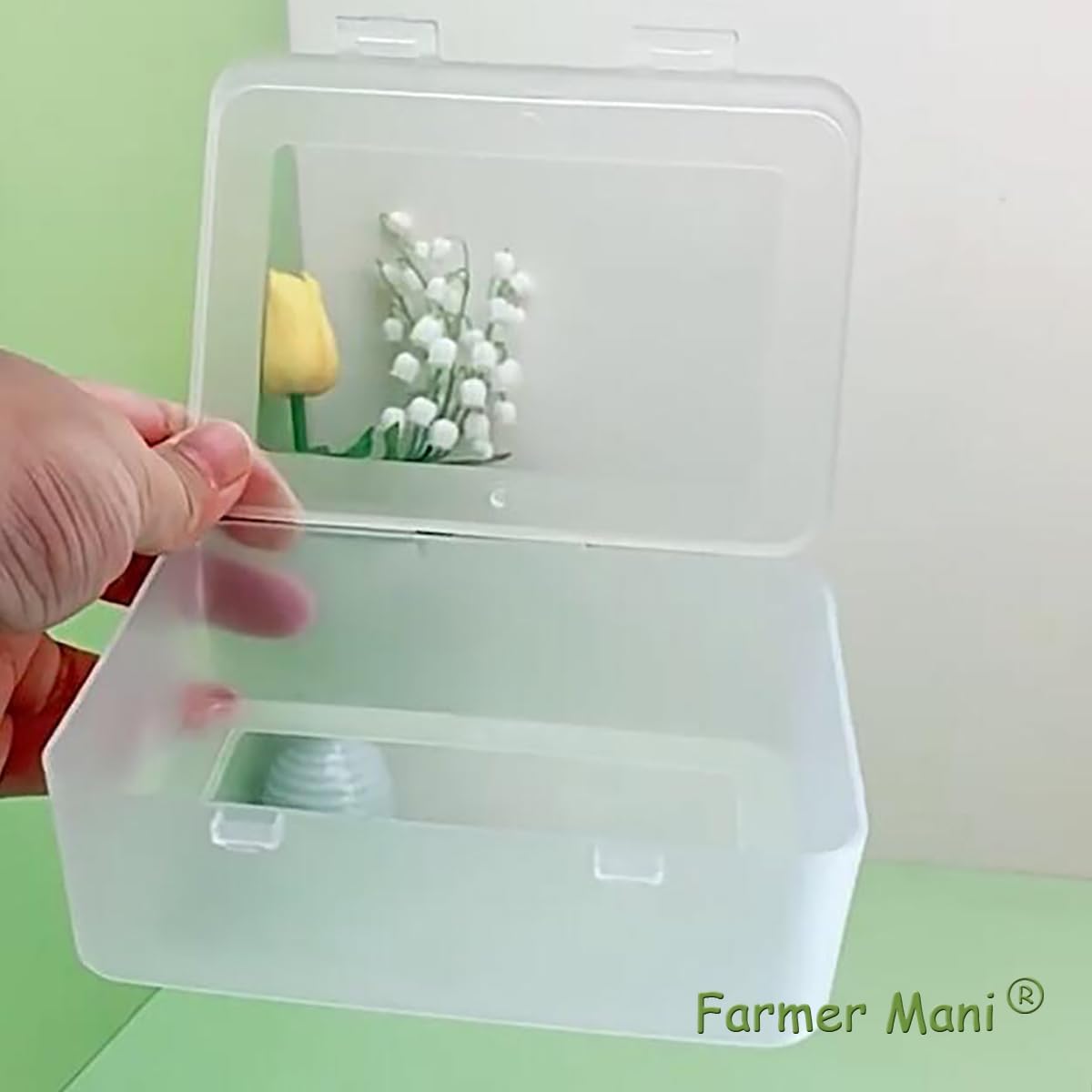 Clear Plastic Storage Containers Box with Lid (5.04x3.5x1.69 inch, 2 Pack), Rectangle Plastic Clear Storage Containers Box for Beads, Coins, Safety Pins and Other Craft Jewelry Watch Findings