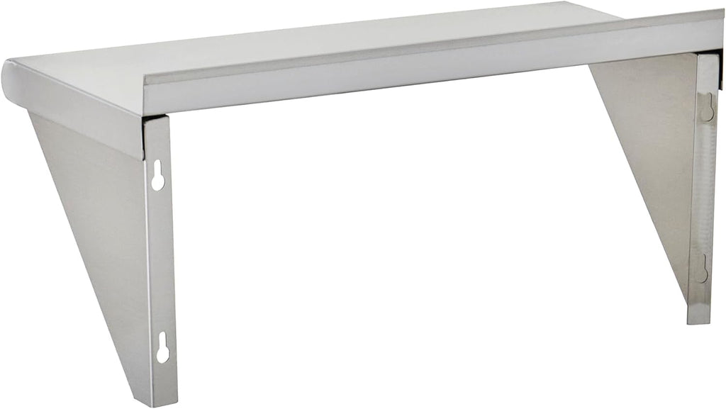 Commercial Wall Shelf - 300 lb. Weight Capacity, 36" W x 15" D, NSF Solid, Stainless Steel - 2/Pk (29N-232)