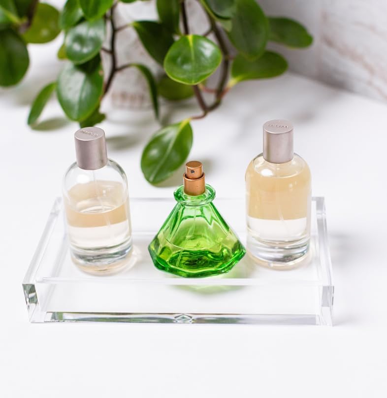 Huang Acrylic Clear Rectangle Paper Napkin Holder | For Dinner, Bathrooms, Hosting, Picnics, Weddings, Parties | Long Lasting Premium Acrylic Construction