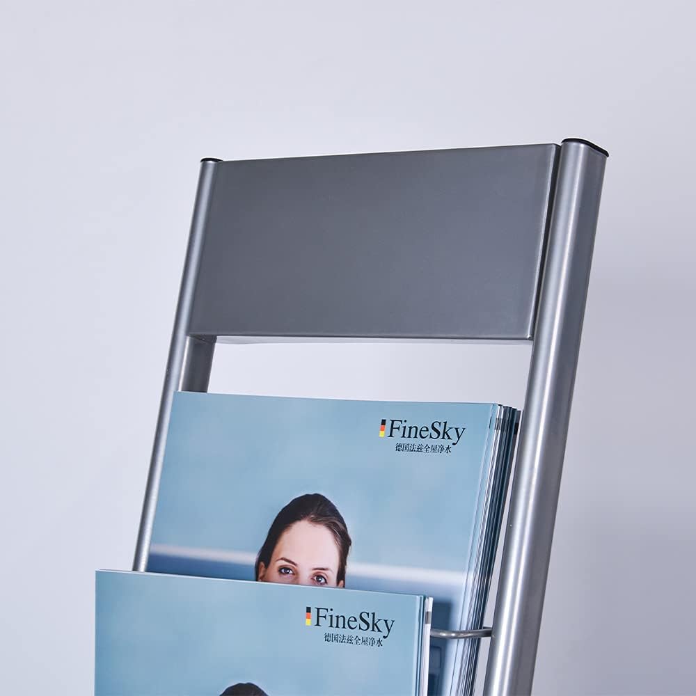 10-Layer Magazine Rack - 8.6"x11" Display Stand for Literature, Product Introductions & Public Reception Areas (A4 Width)
