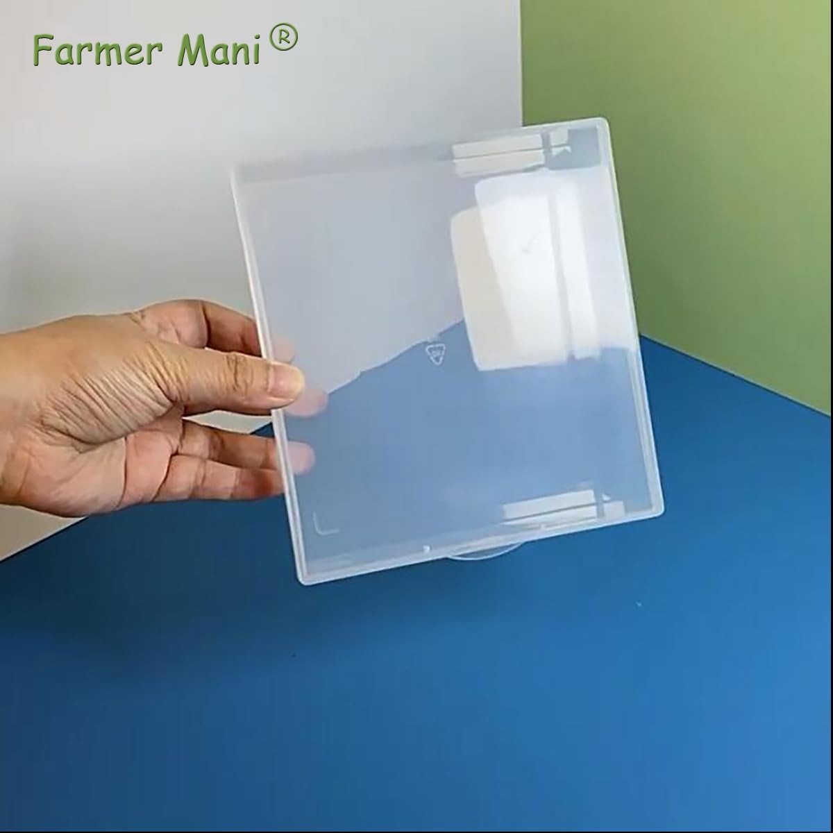 Clear Polypropylene Rectangle Beads Storage Containers Box (5.87 x 6.34 x 1.5 inch) with Lid for Collecting Small Items, Beads, Game Pieces, Business Cards, Crafts Accessories