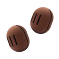 FERYES 2 PCS Makeup Sponge Holder – Shatterproof Eco-Friendly Silicone Beauty Make Up Blender Case for Travel - Brown