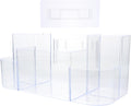 Wall-mounted Toiletry Case Transparent Multi-grid Cosmetic Storage Box for Bathroom Makeup Organizer Holder Easy Install and Spacious Vanity Storage