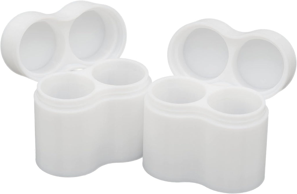 Slimline 18350 Battery Case, Soft Durable Material - Pack of 2 (Holds 2 Batteries)