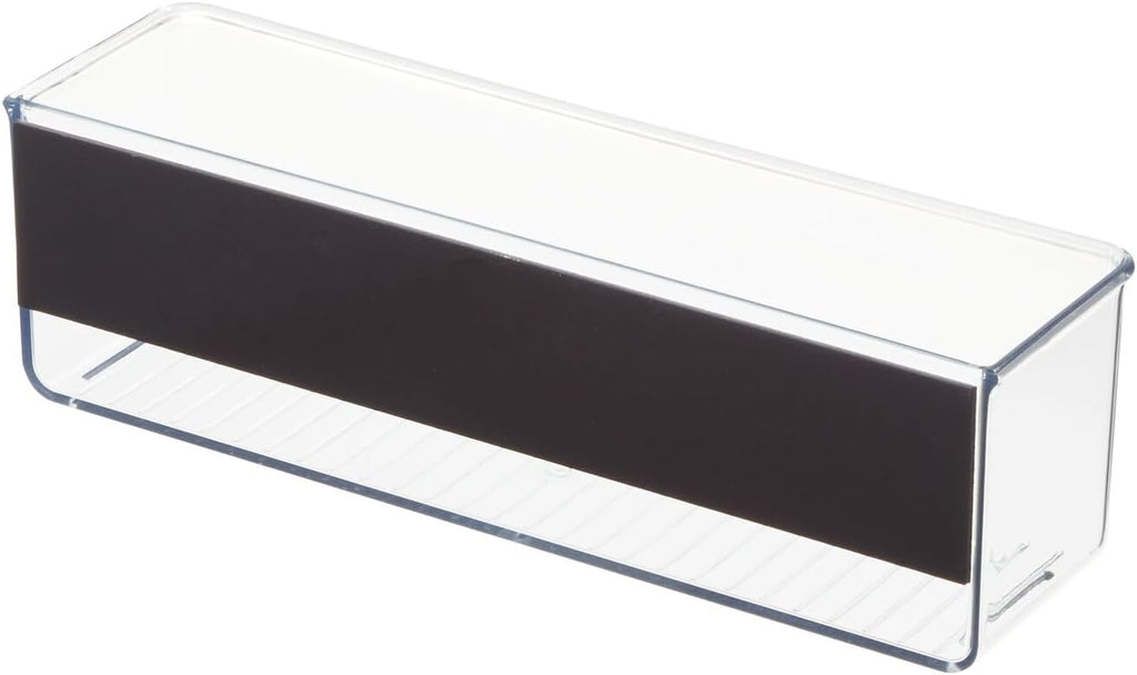 iDesign Magnetic Medium Clear Plastic Organizer Bins for Laundry Room Storage