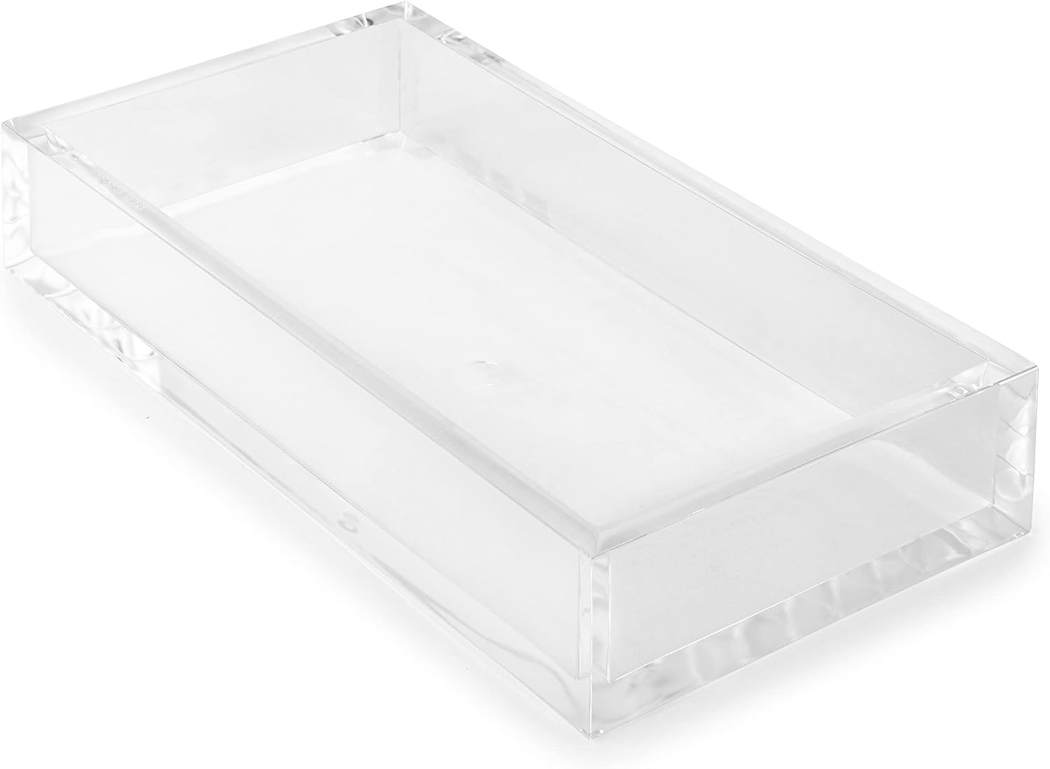 Huang Acrylic Clear Rectangle Paper Napkin Holder | For Dinner, Bathrooms, Hosting, Picnics, Weddings, Parties | Long Lasting Premium Acrylic Construction
