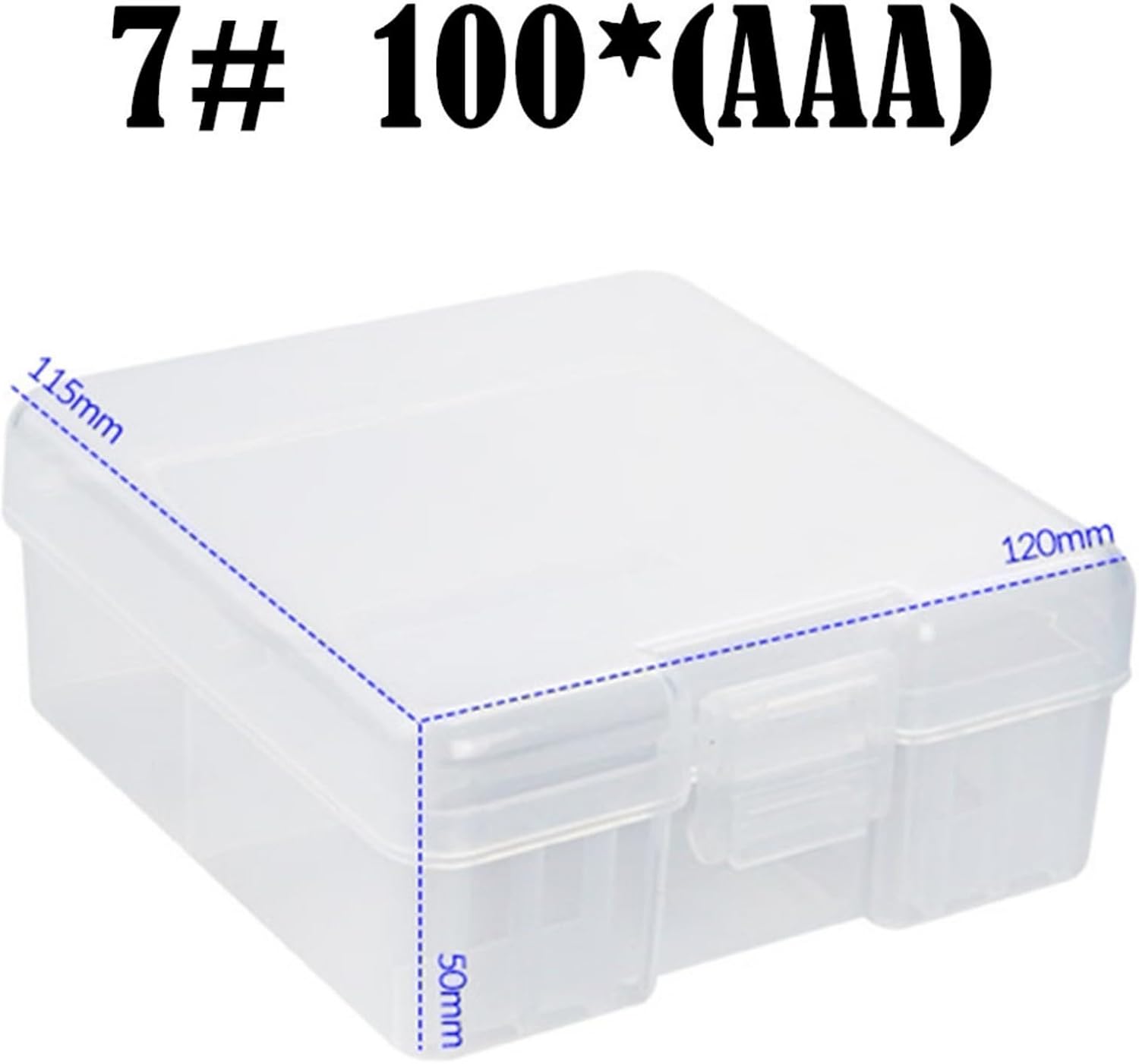 Battery Holder 100Pcs AA 3A Case Organizers Container Batteries Storage Box Hard Case Storage Box