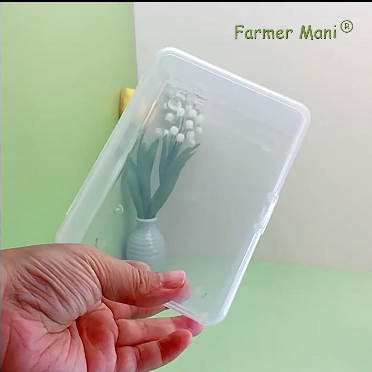 2 Pcs (5.51x4.02x1.89 inch) Small Plastic Storage Containers Box with Lid, Rectangular Clear Box for Collecting Small Items, Beads, Game Pieces, Business Cards, Crafts Accessories