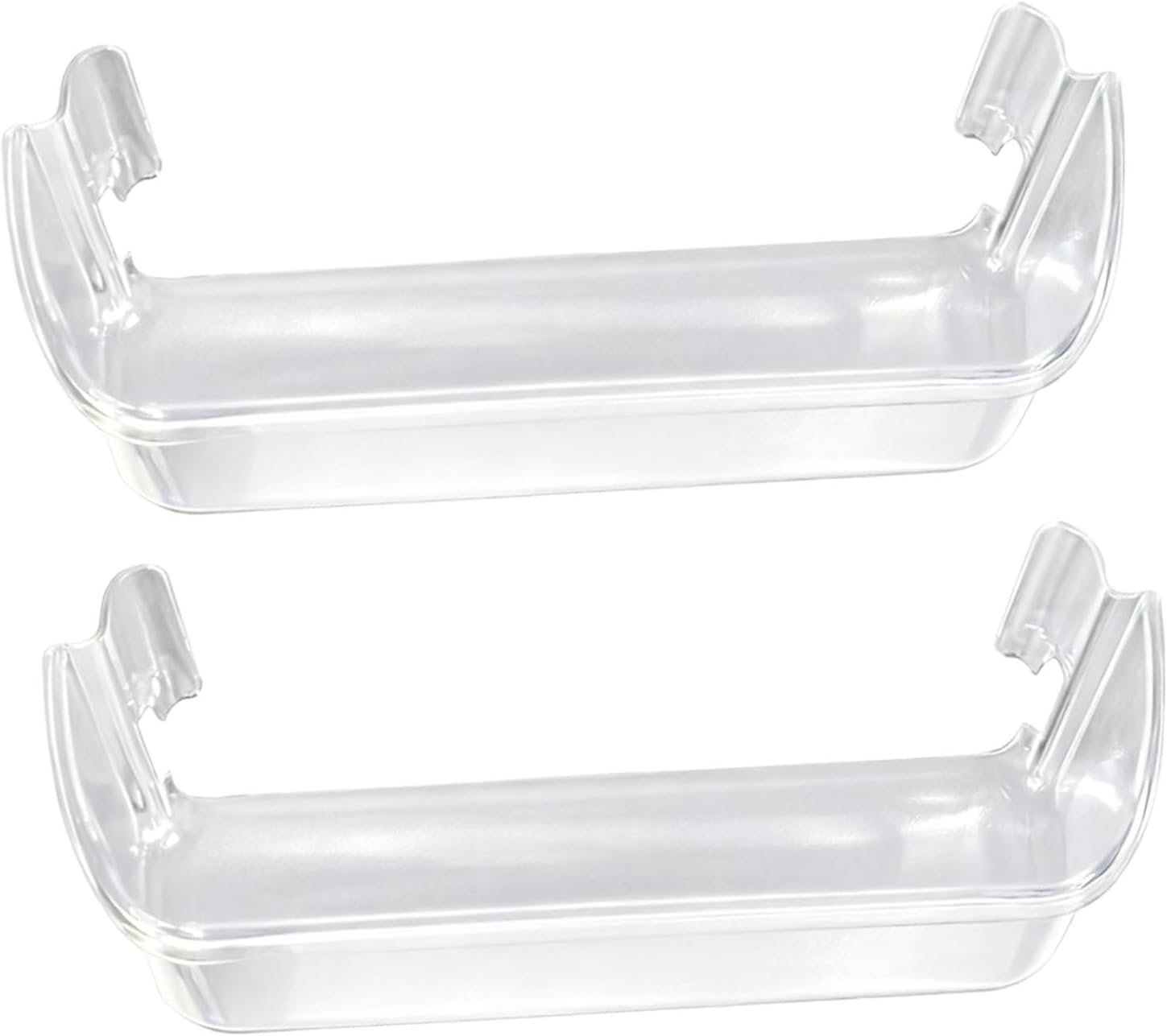 240323002 Refrigerator Door Bin, Clear Double Unit Compatible with Fri-gi-daire/Electrolux/Kenmore, Bottom 2 Shelves 15.8in, Replaces PS429725 AP2115742, Fits Refrigerator-Side Only