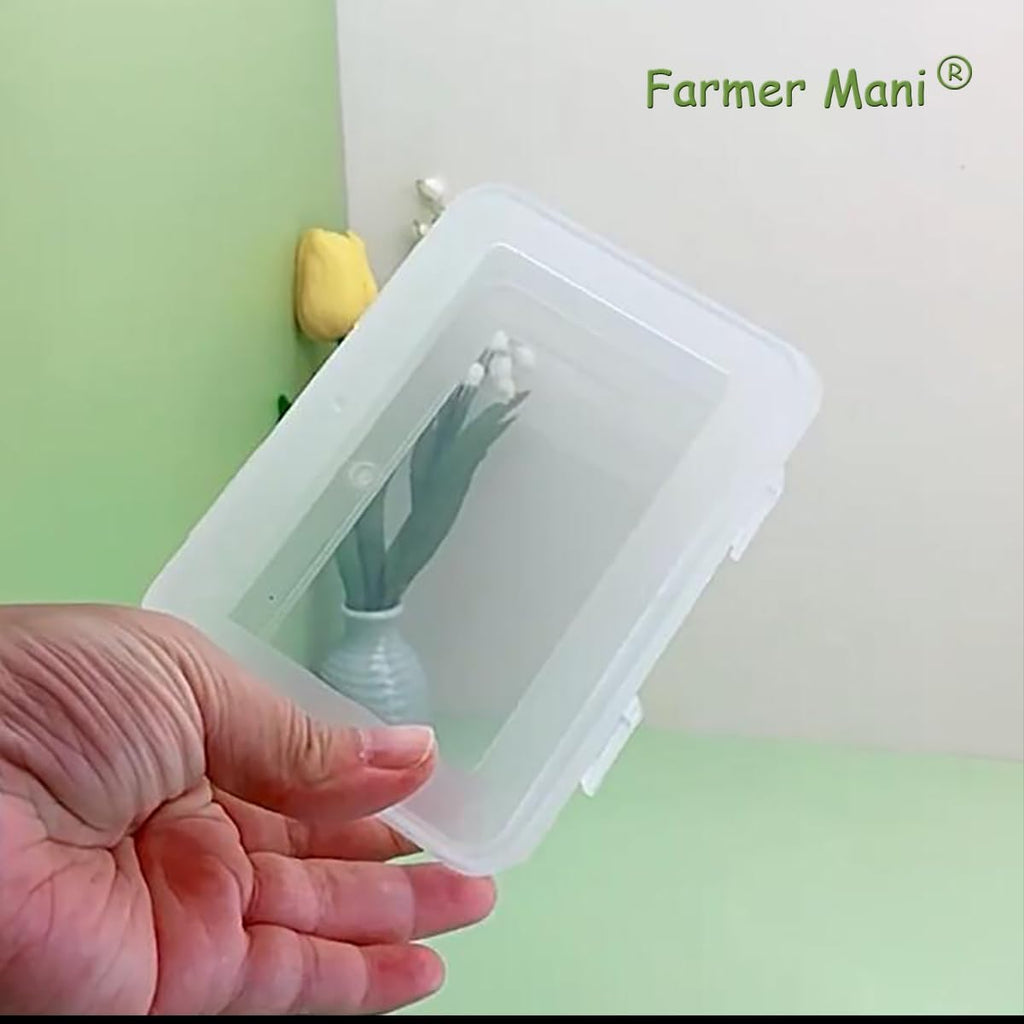 Clear Plastic Storage Containers Box with Lid (5.04x3.5x1.69 inch, 2 Pack), Rectangle Plastic Clear Storage Containers Box for Beads, Coins, Safety Pins and Other Craft Jewelry Watch Findings