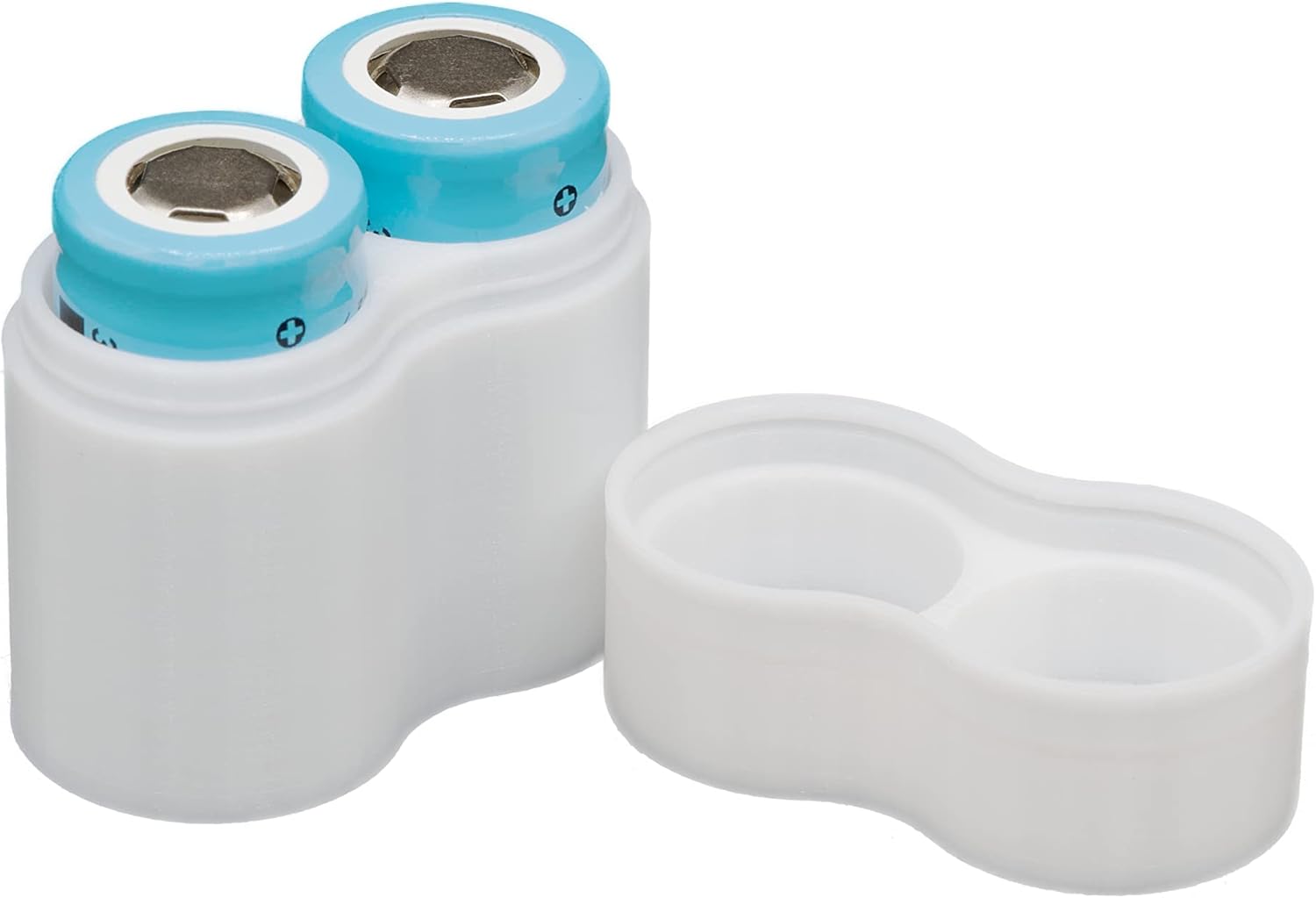 Slimline 18350 Battery Case, Soft Durable Material - Pack of 2 (Holds 2 Batteries)