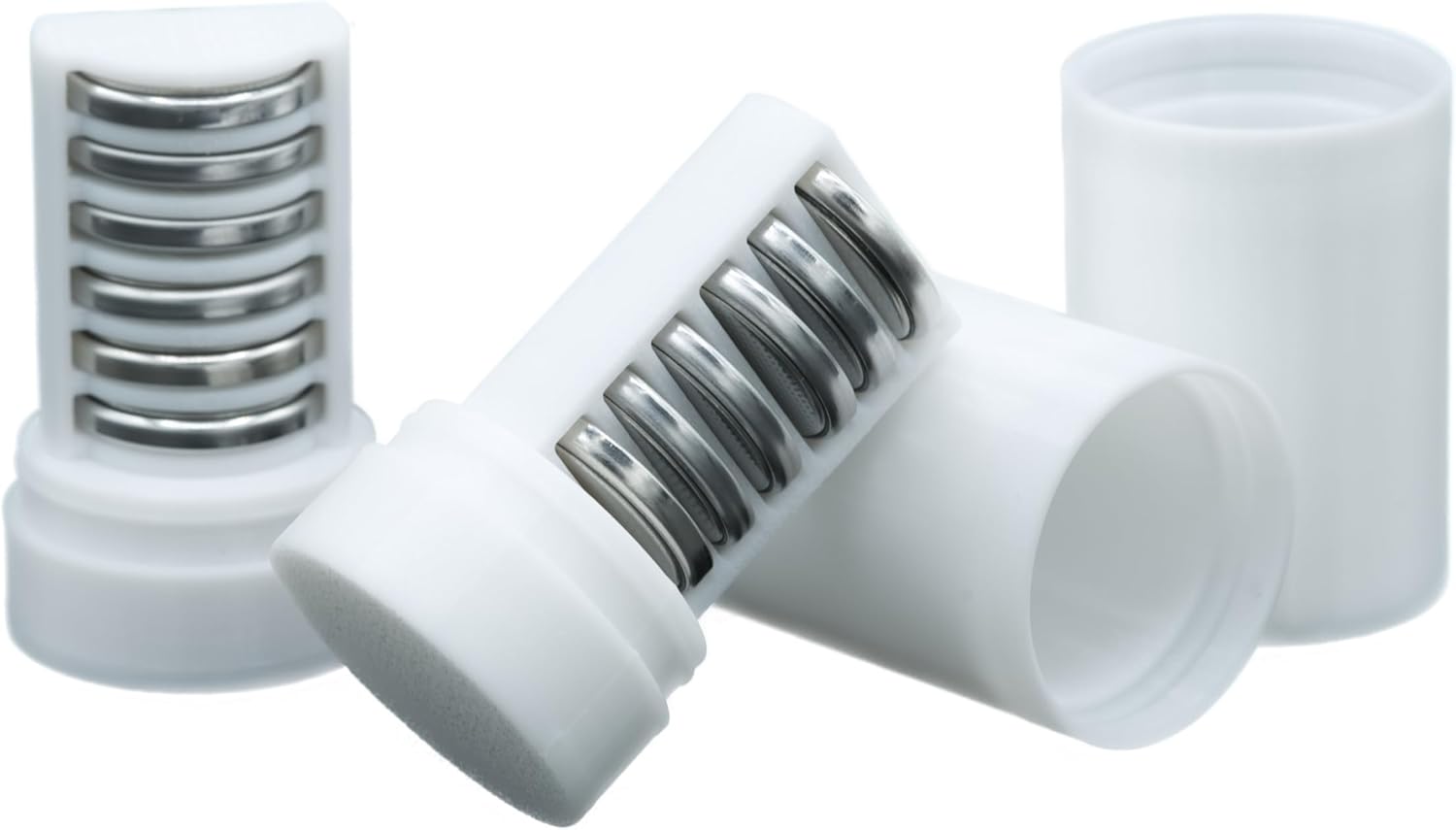 Slimline Coin CR2032 Battery Case, soft durable material - Pack of 2 (Holds 6 Batteries)