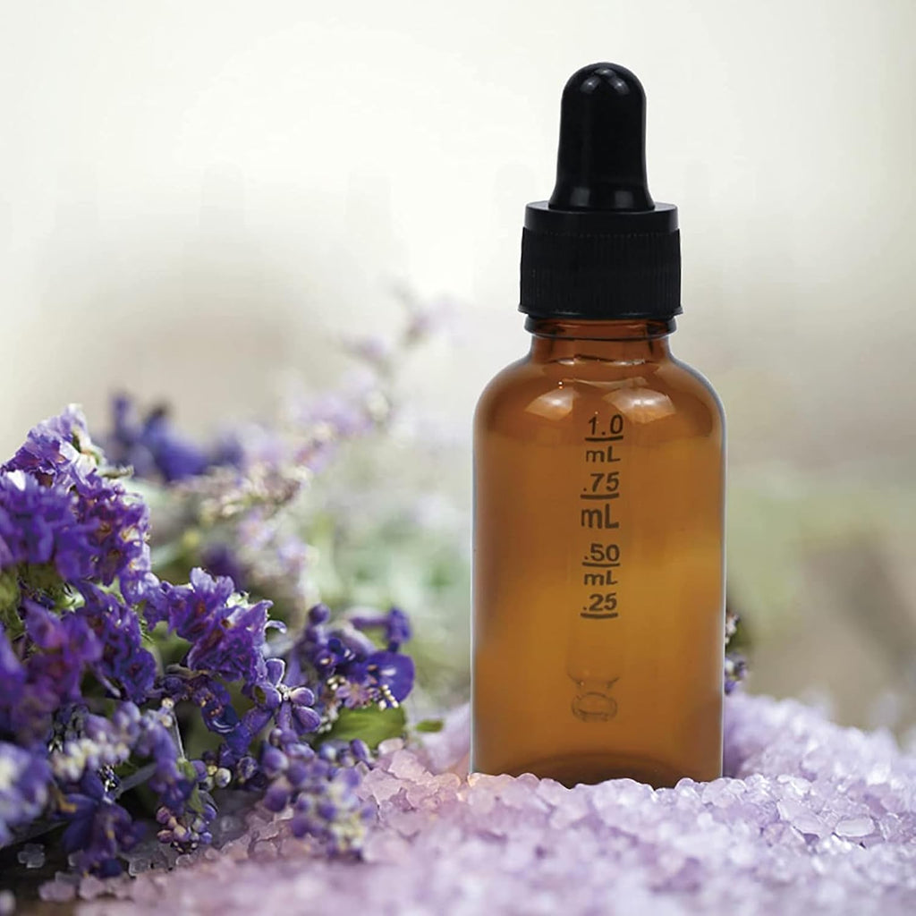 10 Pack 2 Oz Amber Glass Bottles with Dropper, UV Protection, for Essential Oils, Serum, Liquids