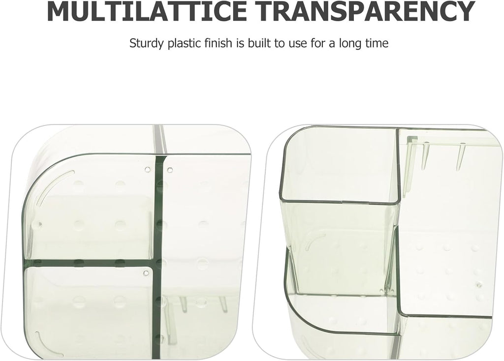 Wall-mounted Cosmetic Organizer Box Hanging Holder for Makeup Tools Storage Space-saving Multifunctional Makeup Storage Box for Bathroom and Living Adhesive Design