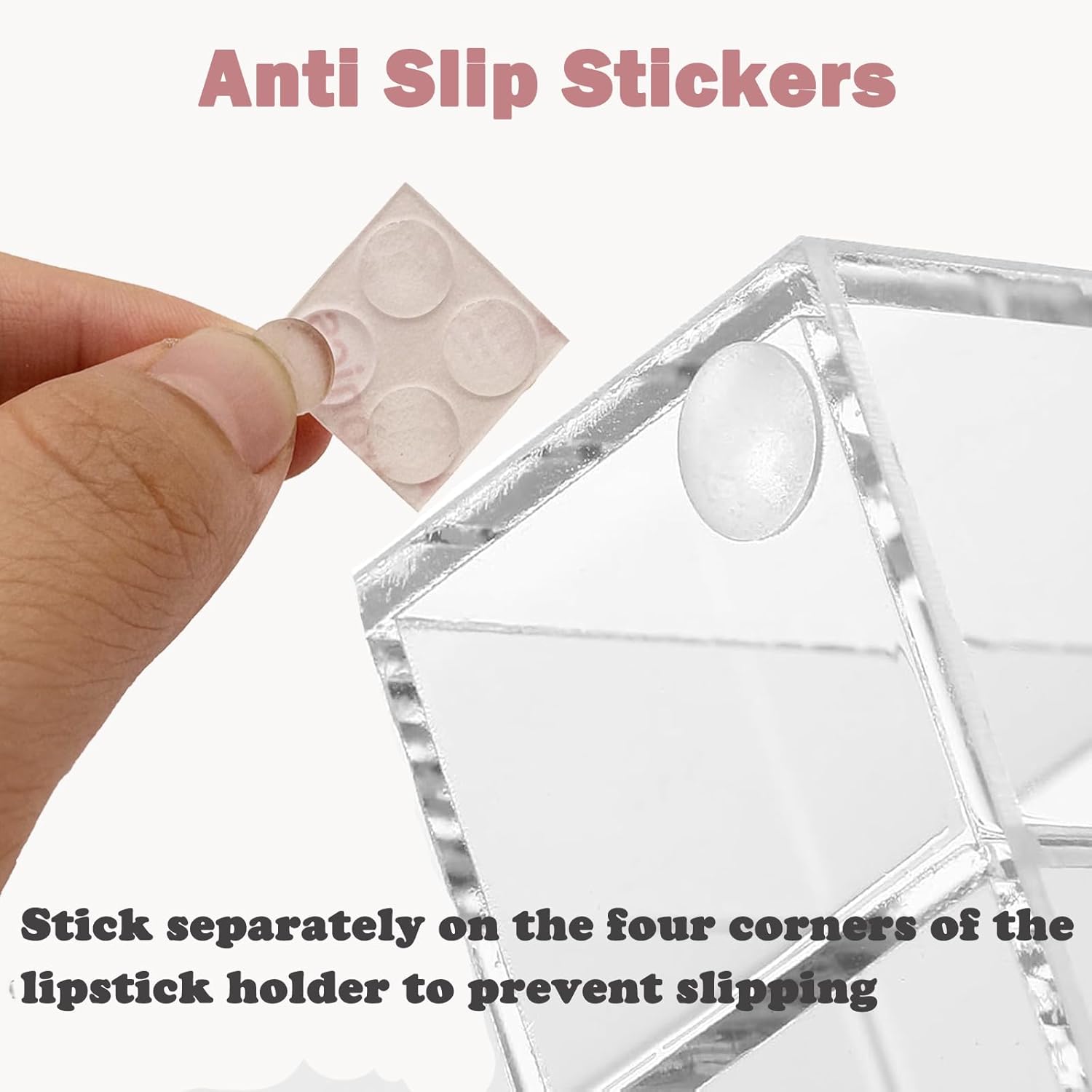 Lipstick Organizer 24 Slot Lipstick Holder Display Rack Small Clear Plastic Compact Lip Gloss Perfume Sample Mascara Holder