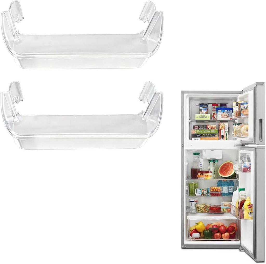 240323002 Refrigerator Door Bin, Clear Double Unit Compatible with Fri-gi-daire/Electrolux/Kenmore, Bottom 2 Shelves 15.8in, Replaces PS429725 AP2115742, Fits Refrigerator-Side Only
