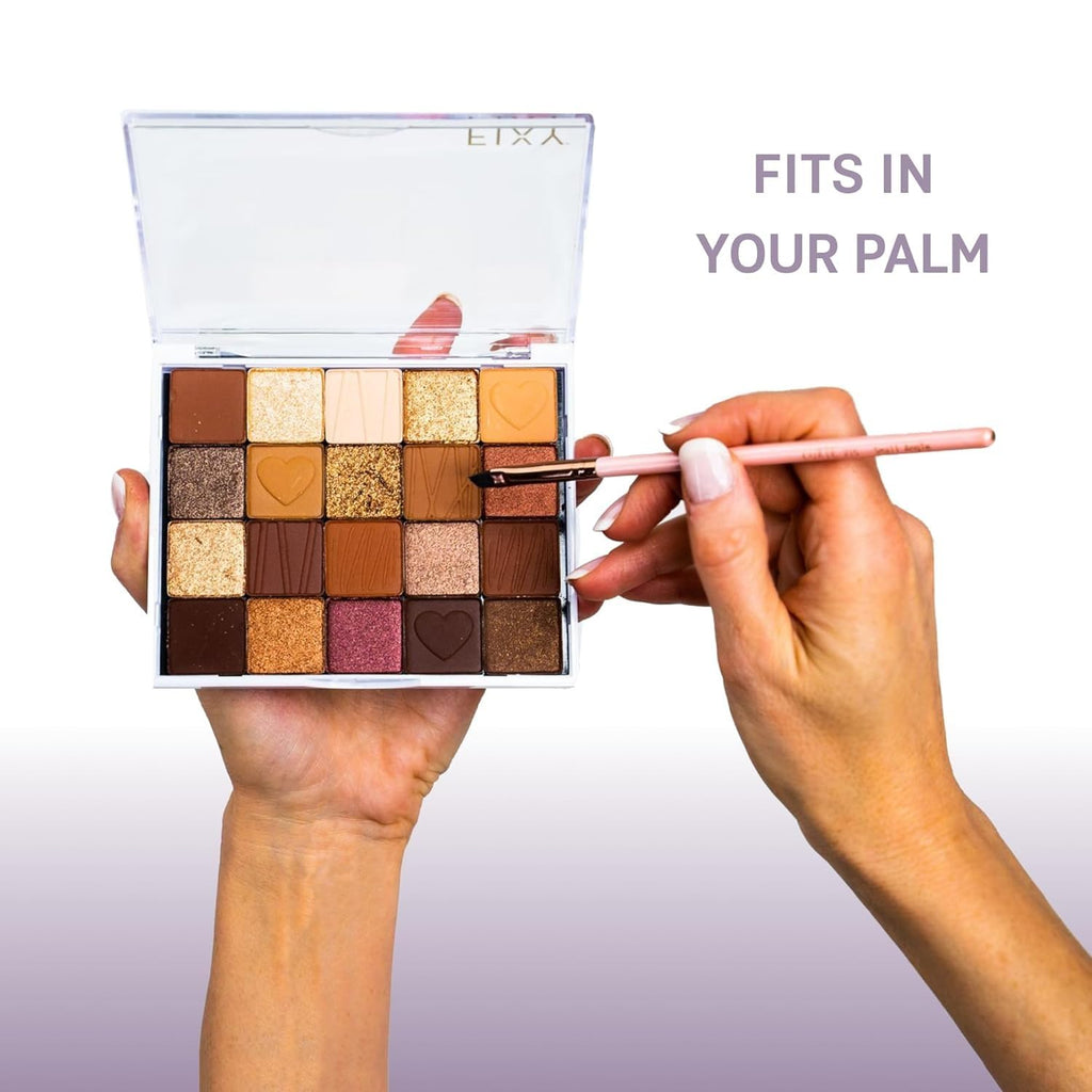 FIXY Empty Magnetic Makeup Palette Set of 2 (4.8"x4.0") with Clear Top – Depot & Declutter Your Makeup | Travel Friendly Empty Palette | Customizable & Portable Organizer For Eyeshadow, Blush & More