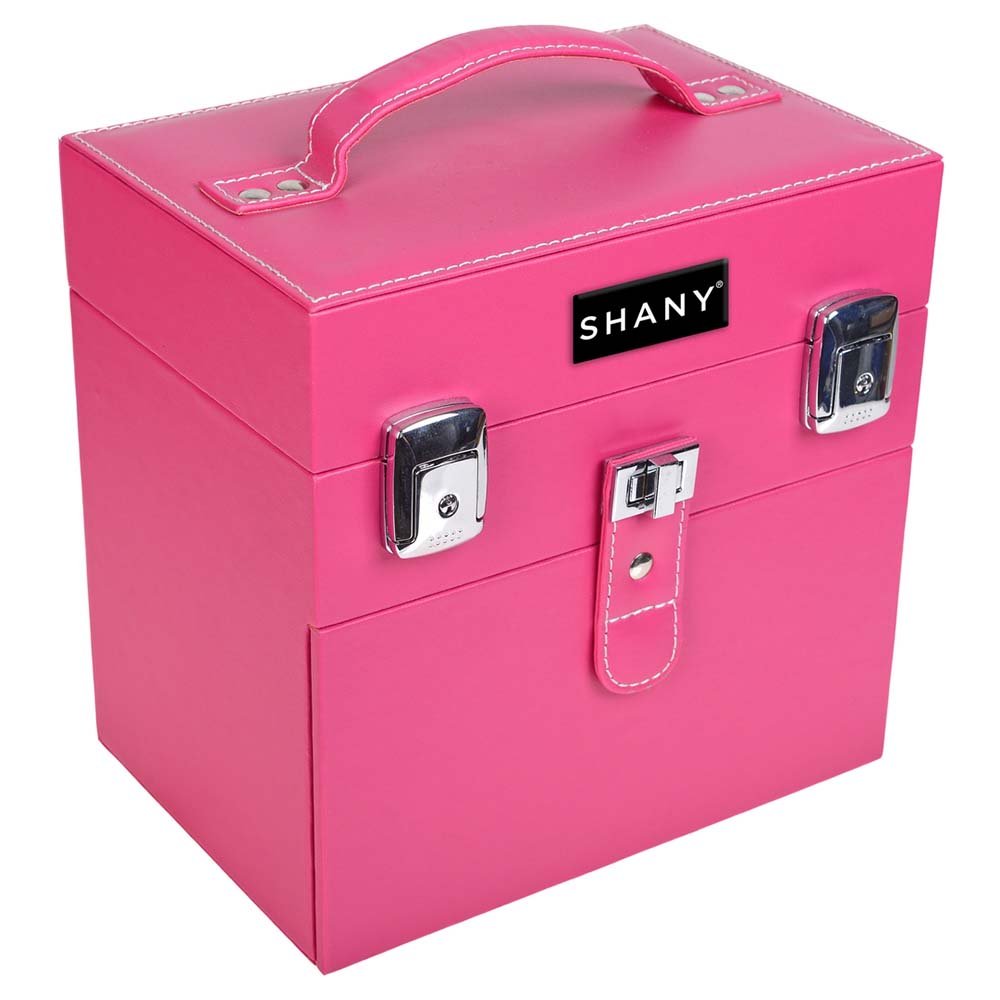SHANY Color Matters - Makeup Travel Case Nail Accessories Organizer and Makeup Train Case - Makeup Storage Box - Sugar Gum