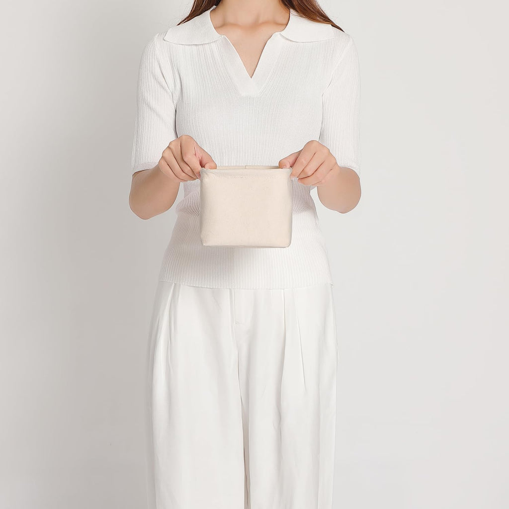 Foldable Storage Bins with Lids Cotton Canvas Rectangular Storage Box Ideal for Organization Lightweight and Durable (5.12 x 5.12 x 4.72)