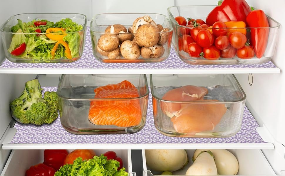 1 Rolls 12" W x 360" L Floral Drawer and Shelf Liner for Cabinets, Non-Adhesive Strong Grip Non-Slip Flower Shelf Cabinet Kitchen Shelf Liners for Kitchen Cabinets