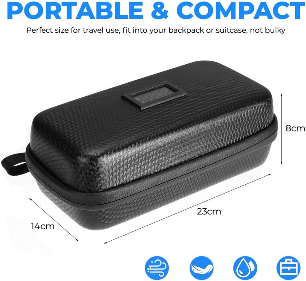 Insulin Cooler Travel Case Diabetic Medication Insulated Cooling Organizer with Temperature Display Insulin Pen Cooler Portable Refrigerated Medicine Bag with 2 Ice Pack