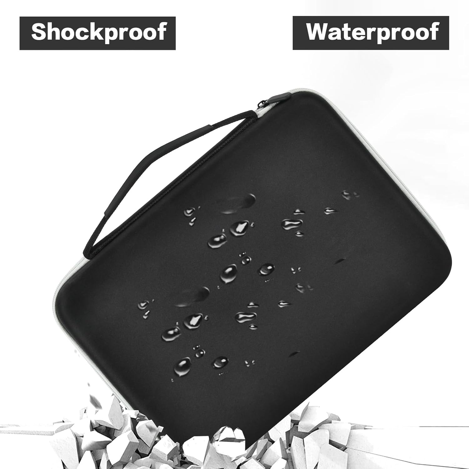 Battery Storage Organizer Box with Tester BT-168, Variety Case Holds 140+ AA, AAA, C, D, 9V, Lithium 3V Button Batteries- Not Includes Batteries(Black)