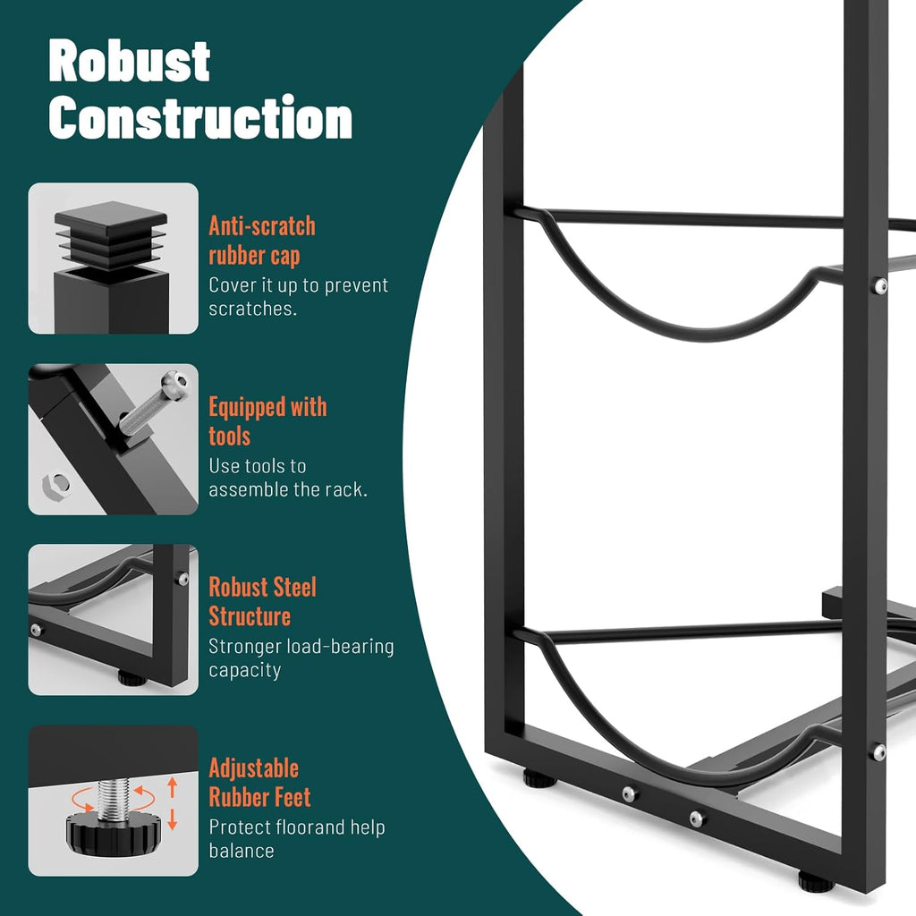 MYLOLF 5 Gallon Water Jug Holder : 4 Tier Water Jug Stand Holder for 5 Gallon Water Dispenser- 5 Gal Water Bottle Storage Rack Organizer for Home Kitchen Garage