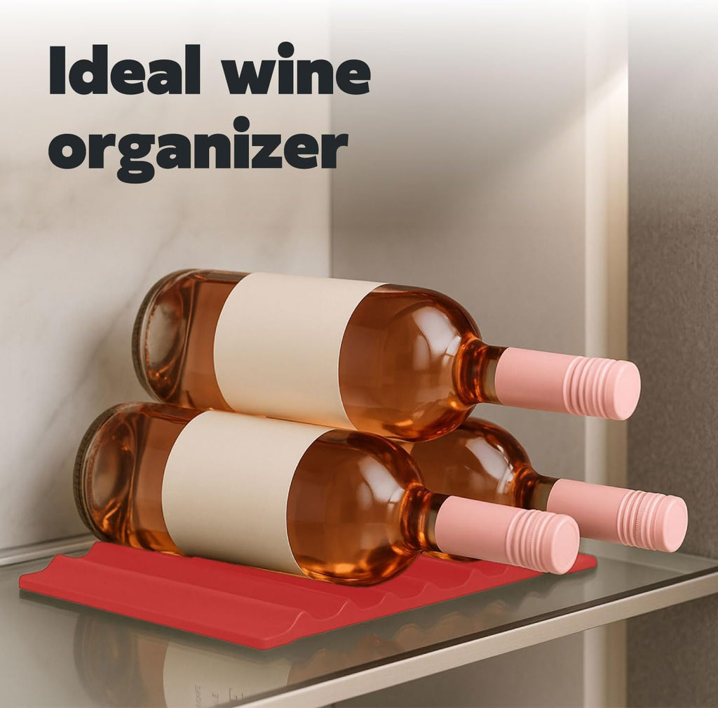 Cooks Innovations 2-Pack Drink Organizer for Fridge, Soda Can Refrigerator Organizers and Storage, Beer-Wine-Water Bottle Holder, Fridge Monkey - Durable Non-Slip&Roll