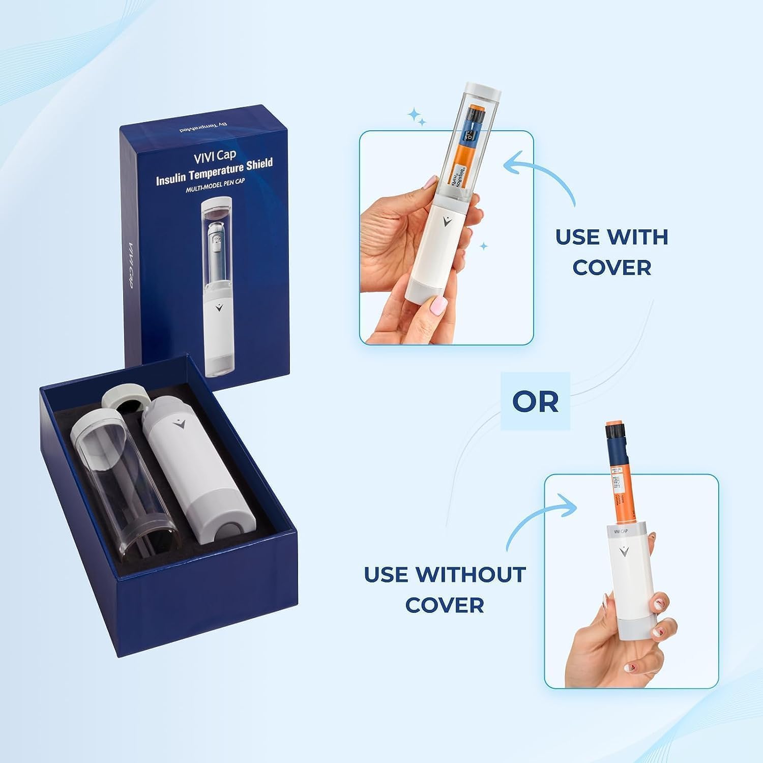 Insulin & Ozempic Cooler Travel Case - TSA Approved - Small Diabetic Medical Travel Case Pen Cooler Insulin Protector Works 24/7/365 No Freezing Or Refrigeration - for All Insulin Pen Models