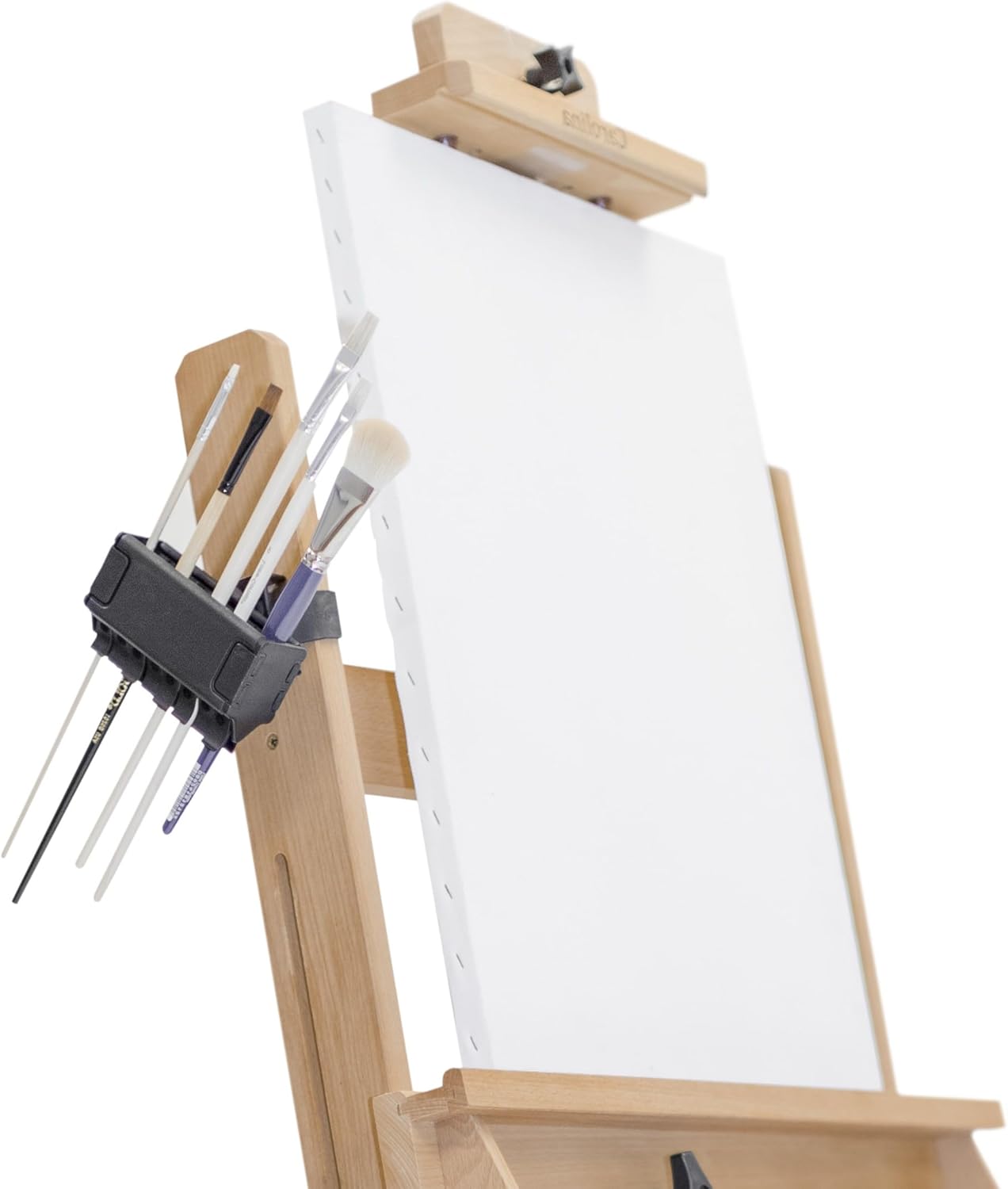 Easy To Use Products Brush Grip Paintbrush Holder and Drying Rack/Caddy, Painting Supplies - Black - 2 Pack