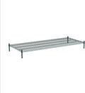 30" x 72" NSF Green Wire Stationary Dunnage Storage Rack with 8" Posts Ideal for Commercial Kitchen Home Garage Warehouse Shelters