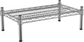 14" x 24" NSF Chrome Wire Stationary Dunnage Storage Rack with 8" Posts, Ideal for Commercial Kitchen, Home, Garage, Warehouse, Shelters