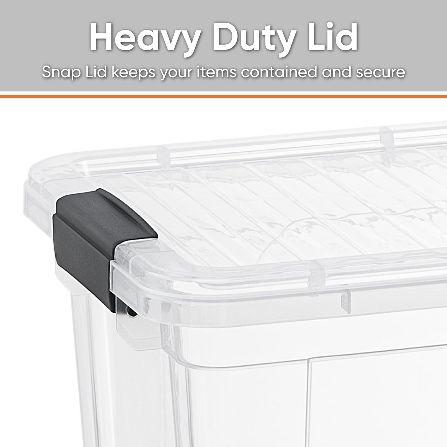 Superio Clear Storage Boxes with Lids, 4.75 Quart Plastic Container Bins for Organizing, Stackable Crates, BPA Free, Non Toxic, Odor Free, Organizers for Home, Office and Dorm, 8 Pack